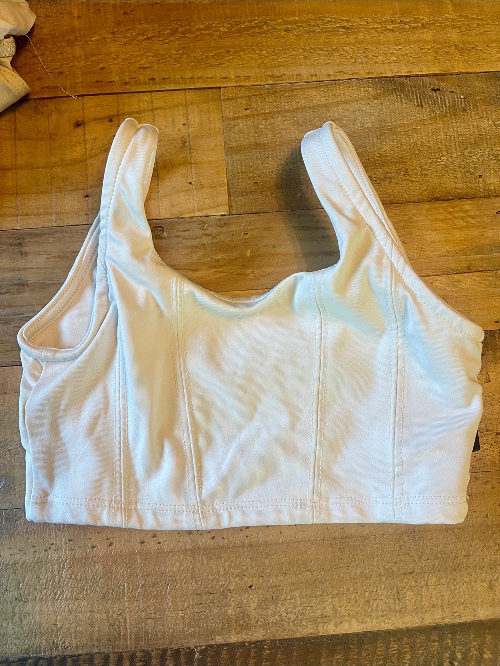 Tiger Friday White Dance Crop Top - child medium